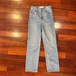 Denim Forum The Arlo Hi-Rise Straight 28L Jean in Women's Size 24